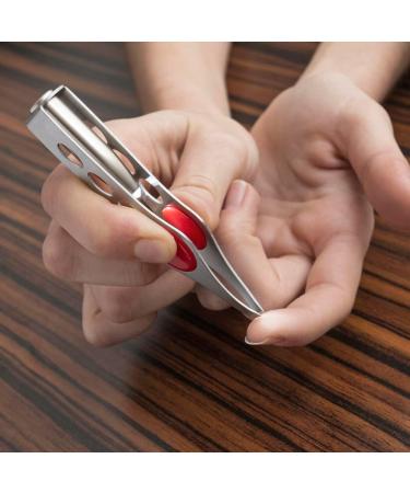 Professional tweezers with steel LED light for eyebrow and hair removal tweezers (2) - Buy Online on GoSupps.com