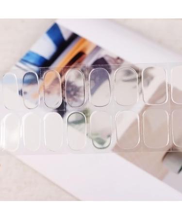 22 pcs Clear Semi Cured Gel Nail Strips Nail Gel Polish Wraps Self-Adhesive Nail Full Wraps Nail Strips Nail Tips Christmas Nail Wraps Sticker Decals Clear Transparent - Buy Online on GoSupps.com