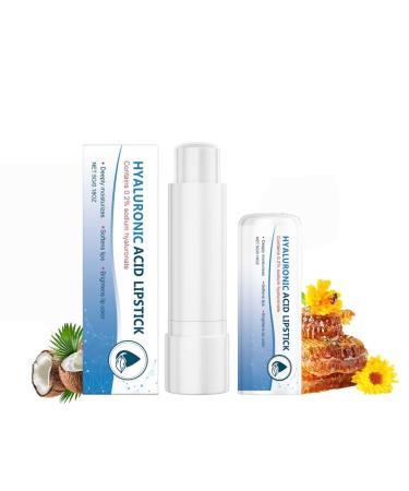 Lip Stick - 5g Lip Stick with 0.2% Hyaluronic Acid, Lip Balm Moisturizing Dry Lips Long - Lasting Hydration Restoring Softness With Hyaluronic, for Damaged, Dry and Chapped Lips (1)