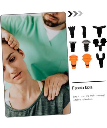 Minkissy 9-Piece Massage Head Set with Fascia Accessories | Replacement Heads for Massage Devices | Enhance Your Fitness & Massage Experience - Buy Online on GoSupps.com