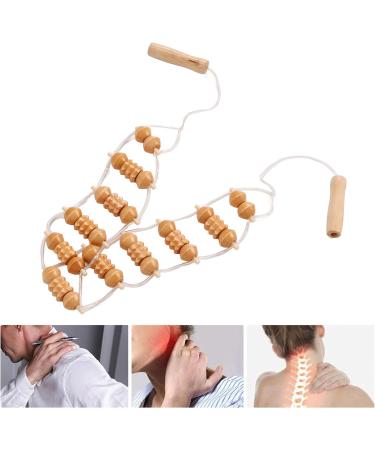Wooden Roller for Back Massage | Lymphatic Drainage & Wood Therapy Device for Neck & Legs - Buy Online on GoSupps.com