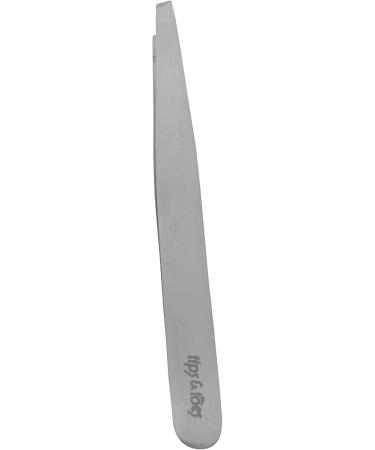 Eyebrow Slanted Tip Tweezers Facial Hair Ingrown Hair and Splinter - Professional Blackhead and Tick Remover for Men and Women - Buy Online on GoSupps.com