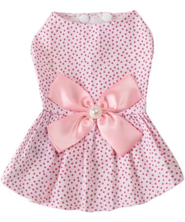 Petroom Pink Stars Dog Dress | Small Dogs & Cats Apparel (Medium) - Buy Online on GoSupps.com