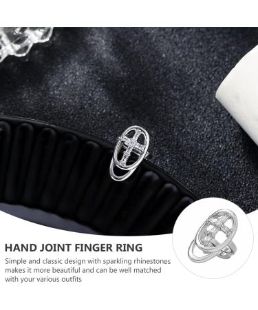 GALPADA 1pc Fingernail Cover Fingernail Ring Jewelry Opening Nail Art Charm Crystal Duster Thumb Nail Ring Little Nail Ring Crystal Fingernail Ring Grace Pointed Ring Miss Rhinestones - Buy Online on GoSupps.com