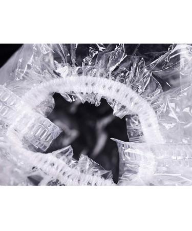 100 Pcs Disposable Ear Covers for Hair Dye - Clear Plastic Ear Protectors for Salon, Spa, Bathing - Protects from Water and Stains - Buy Online on GoSupps.com