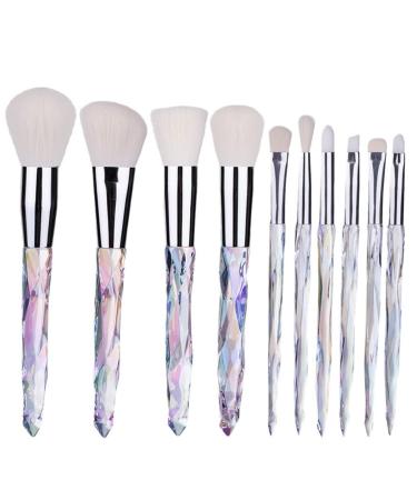 Makeup brush 10 Pieces Professional Makeup Brush Set Cosmetics Blush Foundation Brush Eye Shadow Lip Brow Makeup Brush Set(Color:C)(C Suit) C Suit