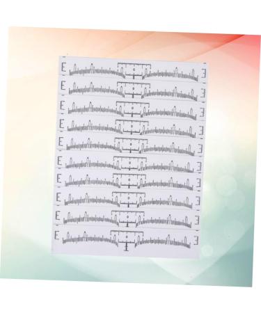 Angoily 100pcs Disposable Eyebrow Ruler Disposable Gauge Makeup Eyebrow Stencil Eyebrow Measure Mini Caliper - Buy Online on GoSupps.com