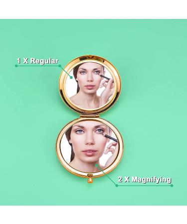 Soul Sister Compact Makeup Mirror - Friendship & Sister Gifts for Women - Birthday, Anniversary, Graduation Present - Buy Online on GoSupps.com