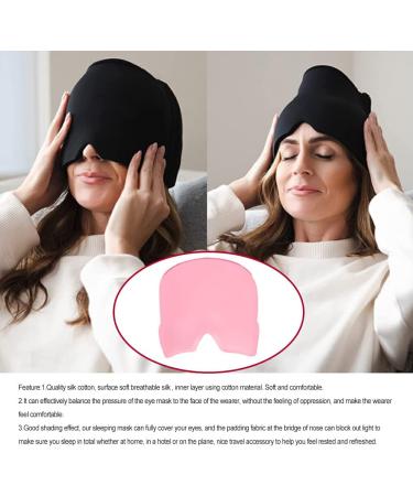 kawehiop Eye Patch Gel Migraine Relief Hat Lightweight Eyepatches Sleeping Covers Cooling Cover Eyes Tension Sinus Men Double Layer/Pink - Buy Online on GoSupps.com