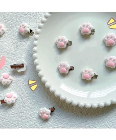xbiez Chic Hair Clip Mini Cat Paw Shape Hairpin for Ponytail Bangs Dopamine Look Style Hairpins for Teenagers Children 1 pair - Buy Online on GoSupps.com