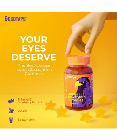 Lutein & Zeaxanthin Eye Vitamins Gummies for Daily Eye Health 20mg Lutein Sugar-Free High-Potency Gummy with Bilberry Extract Blue Light Support Star-Shaped Gummies 30 Count 30 Count (Pack of 1) - Buy Online on GoSupps.com