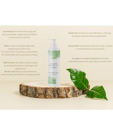 ZAIN1 Natural Hair Growth Conditioner with Snail Mucin & Jojoba Oil - pH 4.2 (Mimosa 8.45 oz) - Enhance Your Hair's Health - Buy Online on GoSupps.com