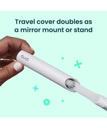Quip Sonic Toothbrush for Adults - Electric Soft Bristle with Timer Extra Brush Head & Travel Cover - Copper - International Shipping Available - Buy Online on GoSupps.com