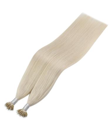 Youngsee Nano Ring Hair Extensions - 45cm Platinum Blonde Real Hair 50g Premium Quality #60A - Buy Online on GoSupps.com
