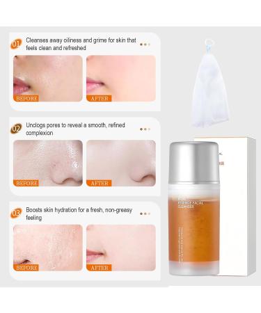 Lot de 2 gels nettoyants pour le visage 2 en 1 - Pour le nettoyage en profondeur et le contr le de l'huile - Avec filet de mousse gratuit - Buy Online on GoSupps.com