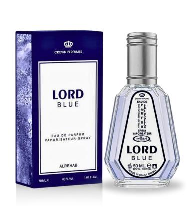 Al-Rehab Lord Blue EDP - 50ML (1.7 OZ) Long Lasting & Luxurious Scents of Arabia Perfumes For Men & Women. 1.7 Fl Oz (Pack of 1) Lord Blue Spray