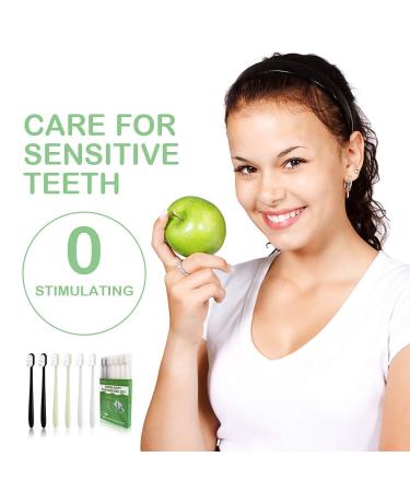 EasyHonor Extra Soft Toothbrush for Sensitive Gums - 6 Pack with 20000 Soft Floss Bristles for Pregnant Women, Elderly, Braces & Gum Recessions - Buy Online on GoSupps.com
