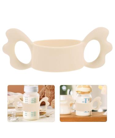 Toyandona Silicone Baby Bottles with Easy Wear Handle - Perfect for 6-7cm Diameter Feeding | White Baby Bottle Accessories - Buy Online on GoSupps.com