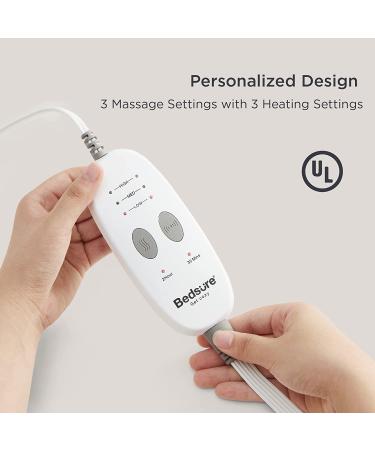 Bedsure Weighted Heating Pad with Massager - Back Pain Relief & Relaxation - 3 Heating Levels, 3 Massage Types - 12x24 Electric Pad - 5lbs - Grey - Buy Online on GoSupps.com