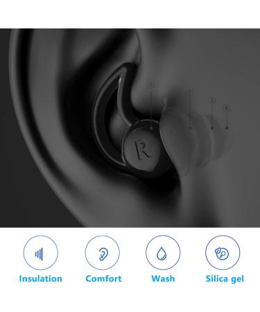 2 Pairs of Ultra Soft Silicone Noise-Reducing Earplugs for Sleeping Work Travel & More - Reusable Earplugs for Ultimate Comfort - Buy Online on GoSupps.com