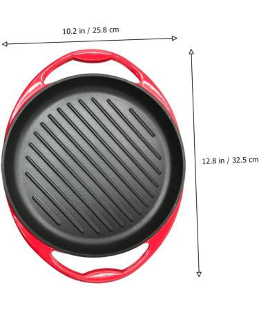 HOLABONITA 1pc Household Pan Fry Tool Shaped Outdoor Induction with Steak for Frying Grill BBQ Handle Enameled Fried Pancake Enamel Cooking Stick Fish Cast Kitchen Egg Non Utensil - Buy Online on GoSupps.com