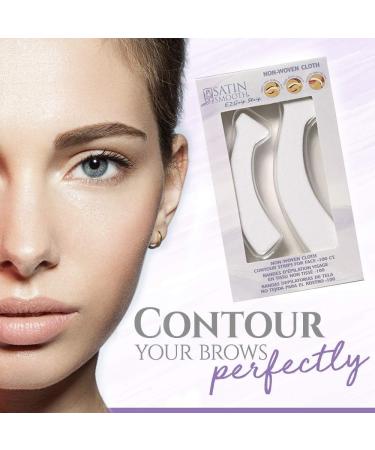 Satin Smooth EZ Grip Non-Woven Contour Facial Strip - 100 ct | Premium Facial Wax Strips for Smooth Skin - Buy Online on GoSupps.com