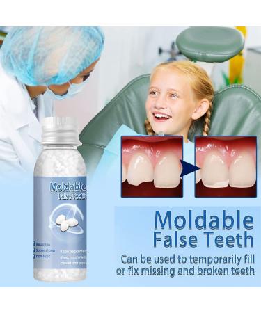 Katutude Tooth Repair Granules Temporary Broken Tooth Repair Kit Moldable False Teeth Thermal Fitting Tooth Repair Beads for Fixing Filling the Missing and Broken Tooth - Buy Online on GoSupps.com