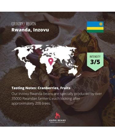 Kaphi Beans Single Origin Medium Roast Inzovu Rwandan Coffee- Freshly Roasted (Wholebean 2kg) Wholebean 250 g (Pack of 1) - Buy Online on GoSupps.com