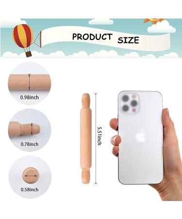 25 Pcs Kids Mini Wooden Rolling Pins for Baking - Bulk Mini Rolling Pin Set - Buy Online on GoSupps.com