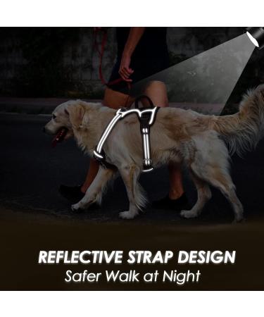 Eyin Adjustable Dog Harness for Small Dogs - Breathable Reflective Padded with Handle & Front Bracket - Perfect for Daily Training (Black Size S) - Buy Online on GoSupps.com