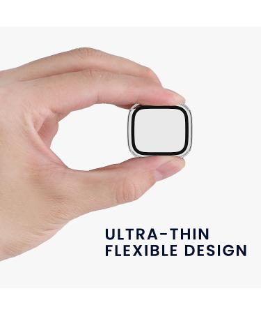 kwmobile Huami Amazfit GTS 2 Mini Cover Set - Tempered Glass with Plastic Frame - Dark Blue/Transparent (2-Pack) - Buy Online on GoSupps.com