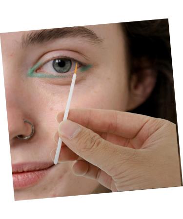 OHPHCALL 100pcs Disposable Eyeliner Brush Makeup Eyeliner Wand Eye Makeup Applicator Mini Tools White Nylon - Buy Online on GoSupps.com