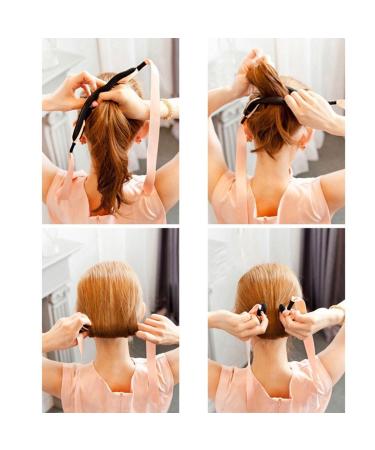 3-Piece French Twist Bun Holder - Hair Donut & Knot Roller Rings for Effortless Updos - Buy Online on GoSupps.com