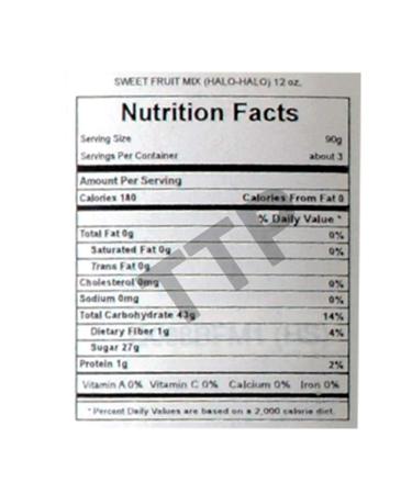 Florence Mixed Fruit and Beans in Syrup 340g  2 Pack - Buy Online on GoSupps.com