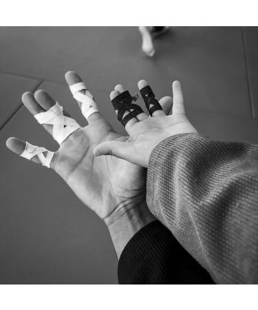 Bighorn Athletics Pro Series Jiu-Jitsu Finger Tape - 8 Rolls with Tin Holder Extra Strength Residue-Free 0.3-Inch Black - International Shipping Available - Buy Online on GoSupps.com