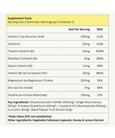 REVIT - Award Winning Post-Drinking Recovery Gummy | Liver Support & Recovery | DHM + Curcumin + Ginger + Vitamins + Anti-oxidants | All-Natural | Vegetarian | Non GMO - Buy Online on GoSupps.com