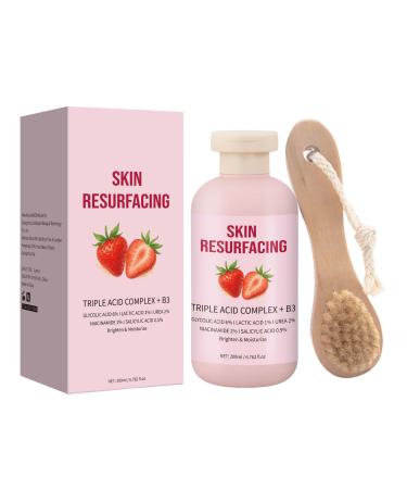 Rubu22a Moisturizing body lotion for supple skin strawberry skin renewal cream with brush strawberry leg treatment gentle body care with soft fragrance body lotion for hydrated skin 1