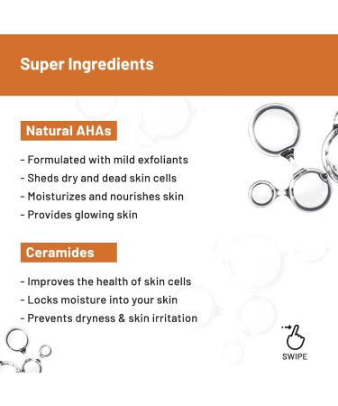 AHA Body Lotion 5% Natural AHA & Niacinamide - Exfoliating Nourishing Skin Brightening - 236ml - Buy Online on GoSupps.com