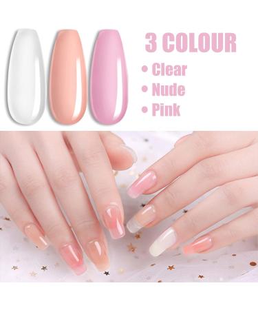 Colorful Acrylic Powder Set for Nail Extensions - 3 Colors Acrylic Nail Kit - Buy Online on GoSupps.com