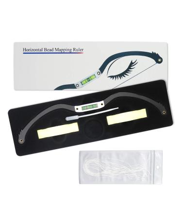 Guapa Eyebrow Marker Ruler & Leveler | Brow Mapping Tool Kit with Bow & String | Mapping Thread for Shaped Brows | Permanent Makeup & Tattoo | Black - Buy Online on GoSupps.com