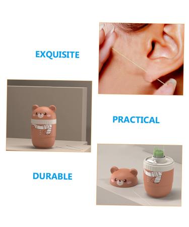Healeved 4pcs 1 Ear Piercing Cleaning Line - Adult Ear Cleaner Disposable Floss for Earring Holes - Light Brown - Pack of 4 - Buy Online on GoSupps.com