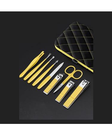 Nail Clippers Set Nail Clippers Set Sharp Nail Clippers Built-in Nail File 9 Pieces of Household Black Yellow Man and Woman (Color : A) - Buy Online on GoSupps.com