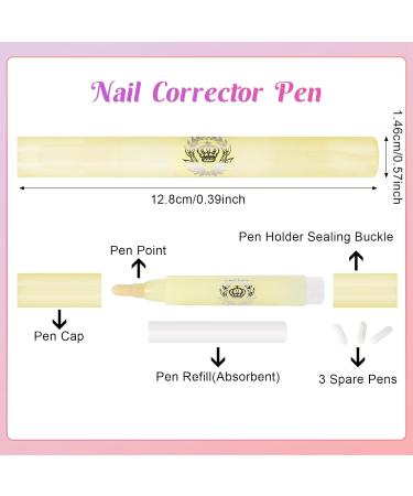 8pcs Nail Polish Remover Pen Set | Gel Nail Polish Corrector & Cuticle Cleaner | DIY Nail Polish Clean Up Tool - Buy Online on GoSupps.com