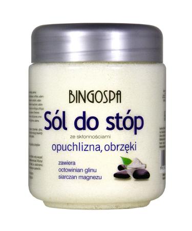 Bath salts for painful and swollen feet, prone to edema 550 g BINGOSPA