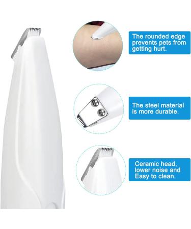 BiirBlue Dog Paw Trimmer - Upgraded Low Noise Pet Hair Clippers for Dogs and Cats - Buy Online on GoSupps.com