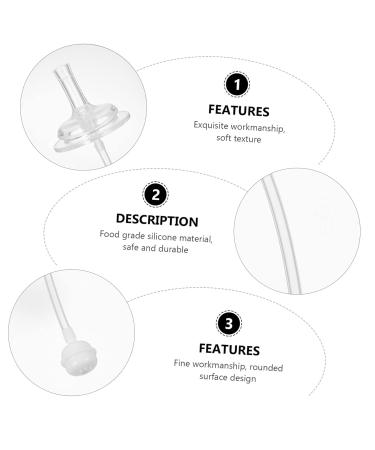 Durable 4-Piece Silicone Straw Set for Baby Bottles | Long-lasting Milk Cup Straws & Suckers - International Shipping Available - Buy Online on GoSupps.com