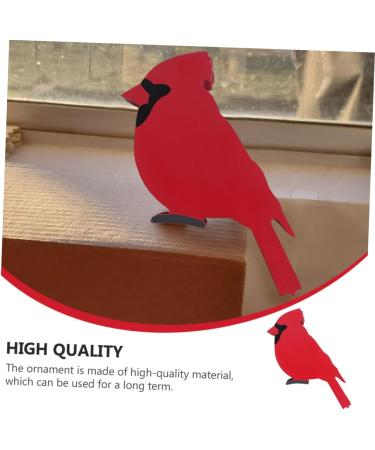 LIFKICH 2pcs Ornaments Woodpecker Garden Ornament Wood Craft Bird Adornment Scene Adornment Hanging Bird Pendant Birds Crafts Tree Home Bird Decor Home Decor Wooden House Red Christmas - Buy Online on GoSupps.com