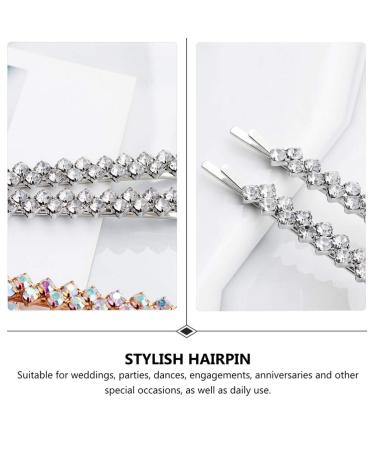 Beaupretty 4-Piece Rhinestone Bobby Pins Set - Wedding Hair Accessories for Women - Buy Online on GoSupps.com