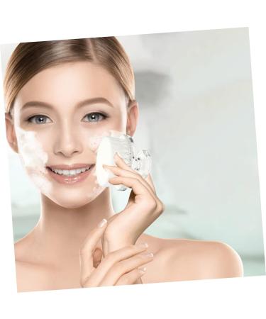 Housoutil Cleansing Brush Face Cleanser for Women Facial Scrub Brush Makeup Skincare Removal Pore Cleaning Brush Face Washing Brush Face Scrub Brush Pp Miss White Handheld Mirror - Buy Online on GoSupps.com