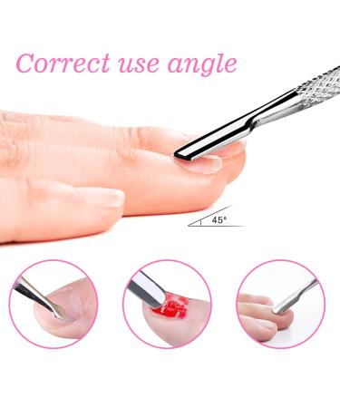3 in 1 Nail Soaking Bowl Kit with Cuticle Peeler and Pusher - Pink - Buy Online on GoSupps.com